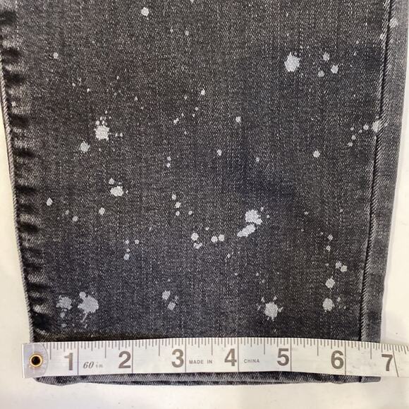 Levi’s 711 Skinny Gray Denim Jean w/Bleach Splatter Mid Rise Slim Fit NWT Sz18WS - Picture 13 of 13